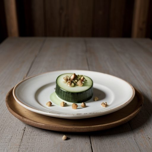 Cucumber Stuffed With Roquefort and Hazelnuts recipe image