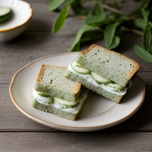 Cucumber Tea Sandwiches With Mint Mayonnaise recipe image