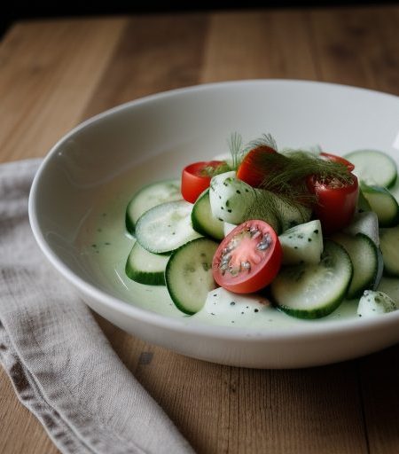 Cucumber & Tomato Salad recipe image