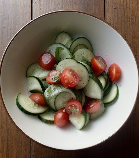 Cucumber & Tomato Salad recipe image
