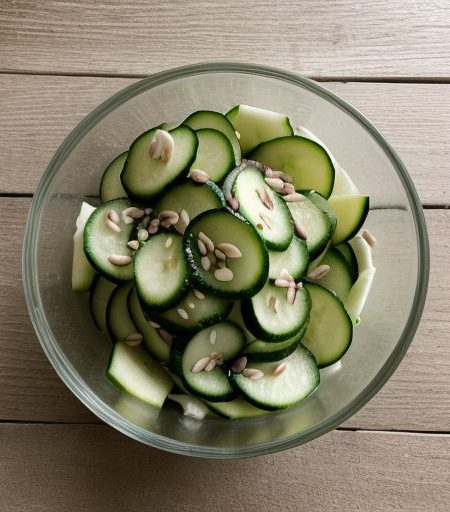 Cucumber Vegetable Salad (Korean Ol Namul recipe image
