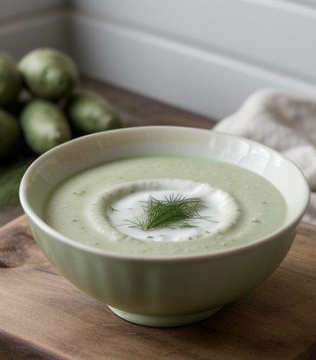 Cucumber and Potato Soup recipe image