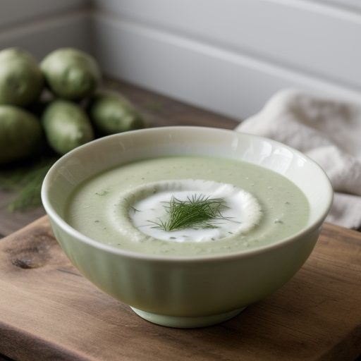 Cucumber and Potato Soup recipe image