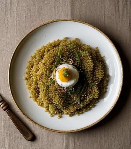 Cumin Couscous With Fried Shallots recipe image