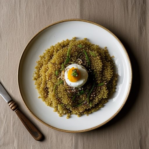 Cumin Couscous With Fried Shallots recipe image