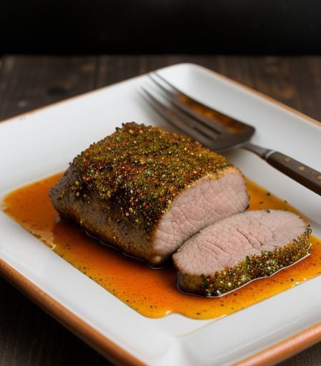 Cumin-Crusted Pork Tenderloin With Orange-Jalapeno Glaze recipe image