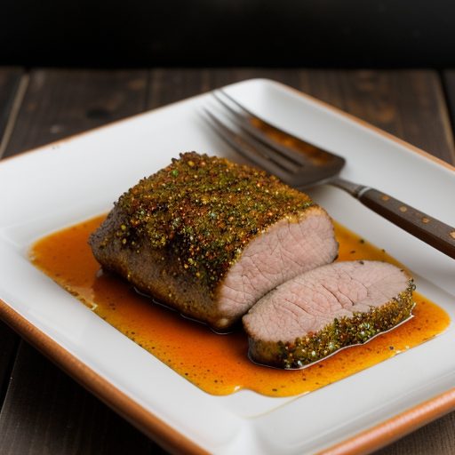 Cumin-Crusted Pork Tenderloin With Orange-Jalapeno Glaze recipe image