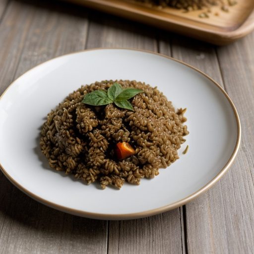 Cumin Rice With Eggplant & Peppers recipe image