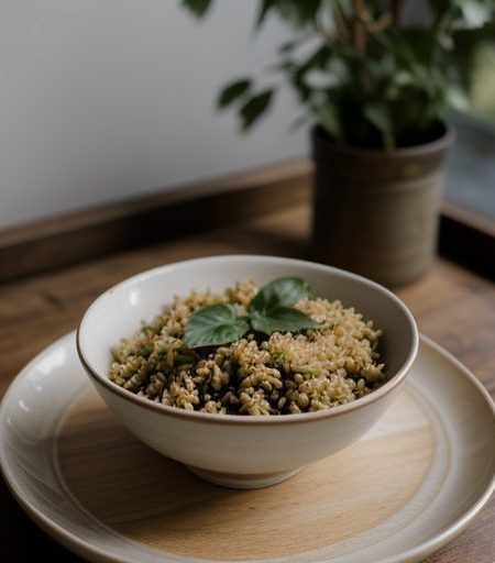 Cumin Rice With Eggplant & Peppers recipe image
