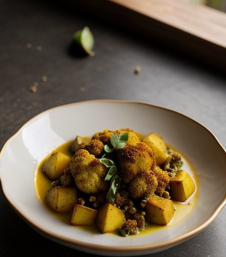 Curried Cauliflower & Potatoes (Aloo Gobi recipe image