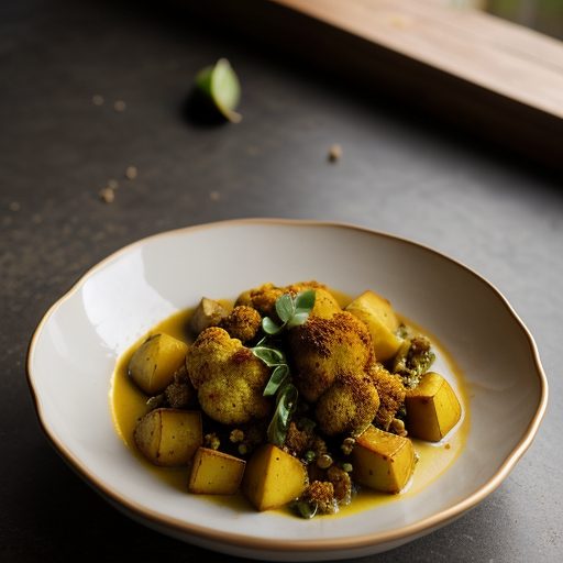 Curried Cauliflower & Potatoes (Aloo Gobi recipe image