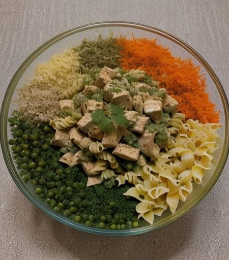 Curried Chicken and Bow Tie Pasta Salad recipe image