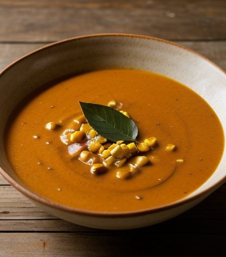 Curried Corn & Tomato Soup recipe image