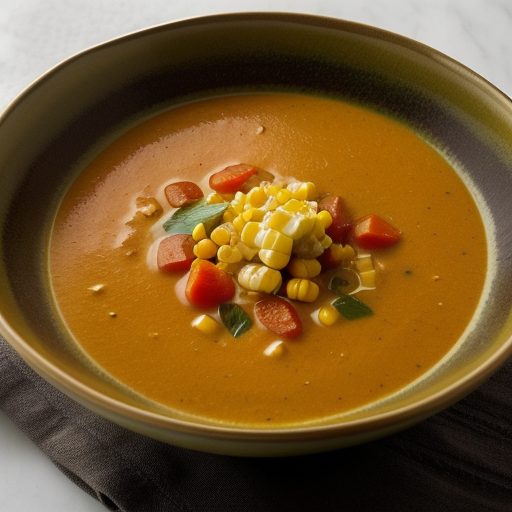 Curried Corn and Tomato Soup recipe image