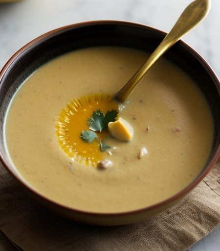 Curried Cream of Cauliflower & Apple Soup recipe image
