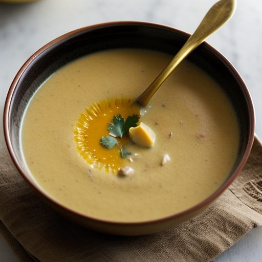 Curried Cream of Cauliflower & Apple Soup recipe image