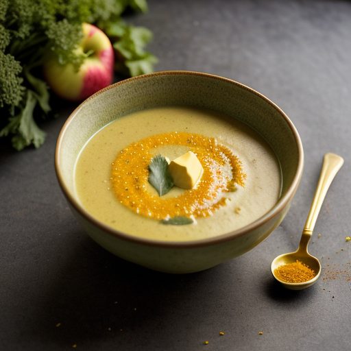 Curried Cream of Cauliflower and Apple Soup recipe image