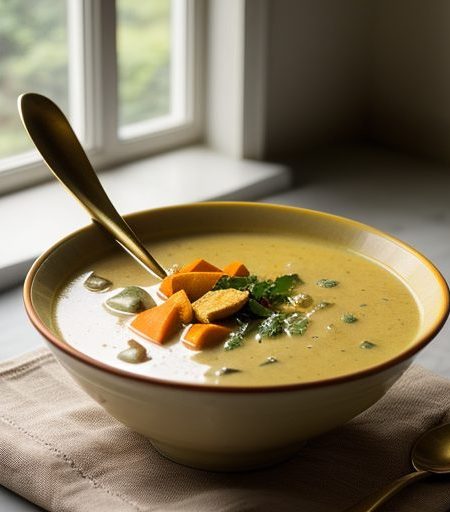 Curried Cream of Chicken Soup recipe image