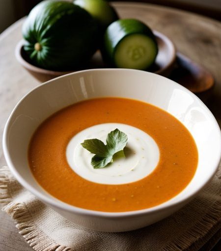 Curried Cucumber & Tomato Soup recipe image