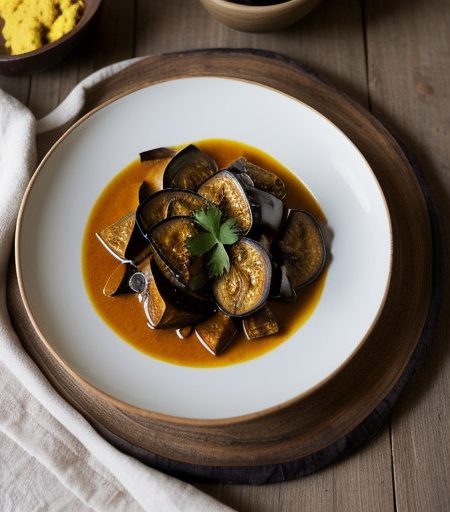 Curried Eggplant (Bhartha recipe image