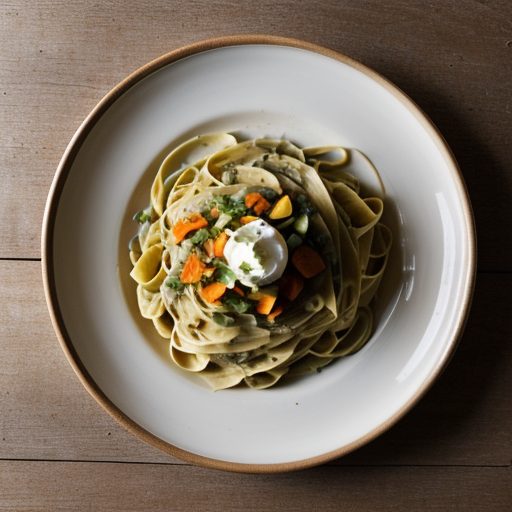 Curried Fettuccine & Vegetables recipe image