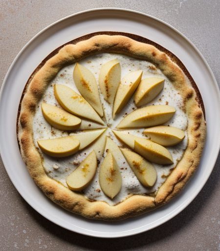 Curried Fruit & Cream Pizza recipe image