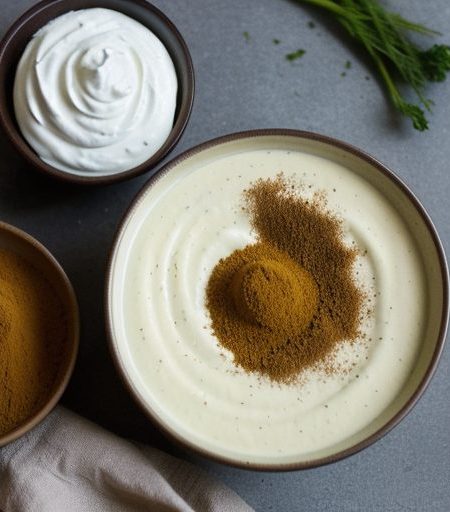 Curried Garlic Dip recipe image