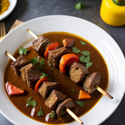 Curried Lamb Kabobs recipe image