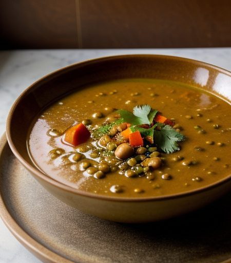 Curried Lentil & Vegetable Soup recipe image