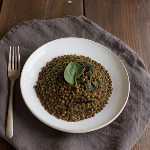 Curried Lentils With Spinach recipe image