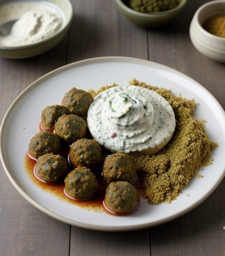 Curried Meatballs With Chutney recipe image