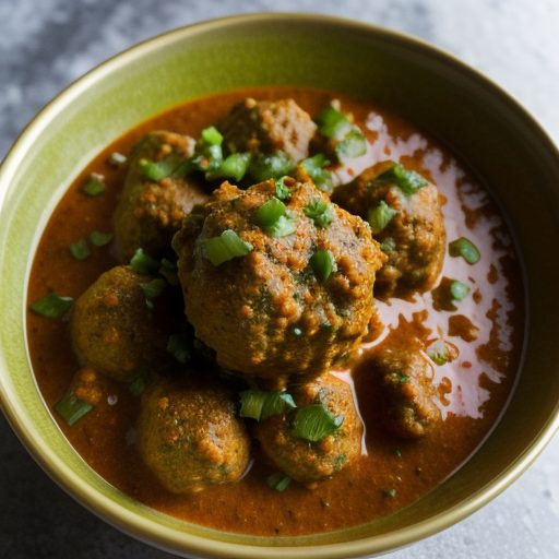 Curried Meatballs With Chutney Sauce ( 1 Point recipe image
