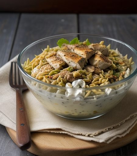 Curried Orzo & Chicken Salad recipe image