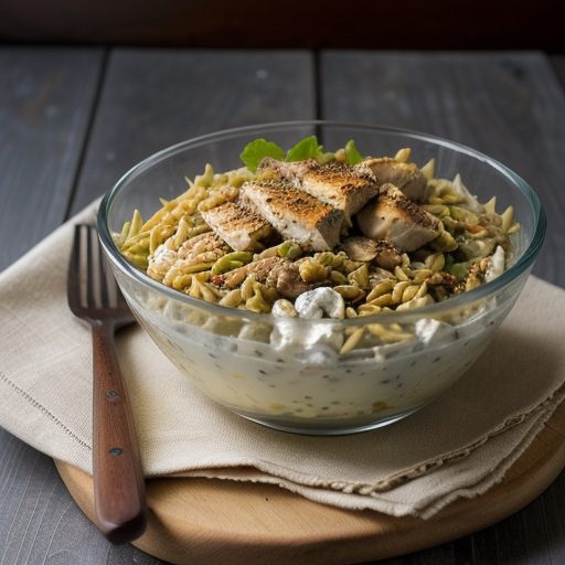 Curried Orzo & Chicken Salad recipe image