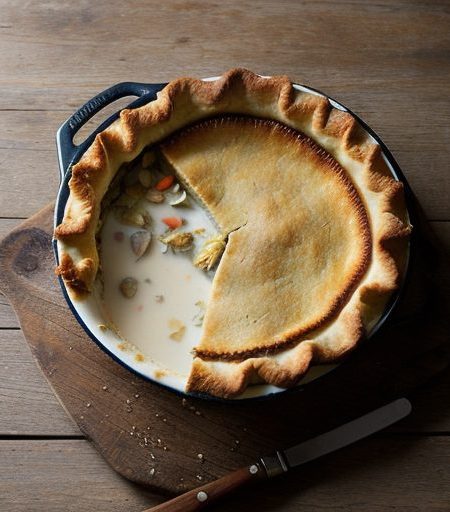 Curried Shellfish Pot Pie recipe image
