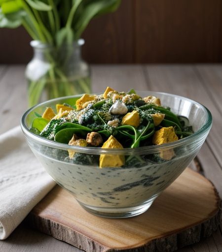 Curried Spinach Salad recipe image