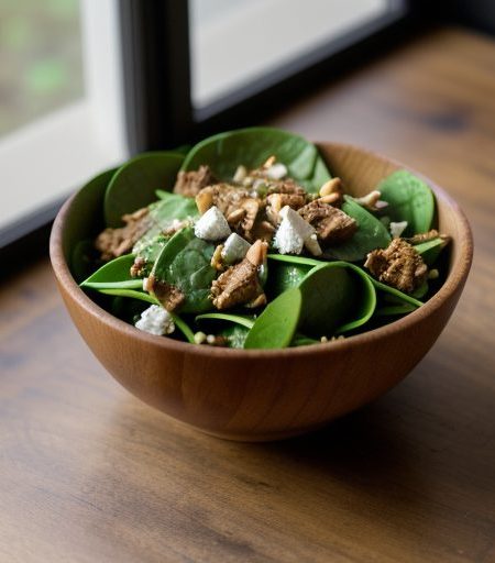 Curried Spinach Salad recipe image