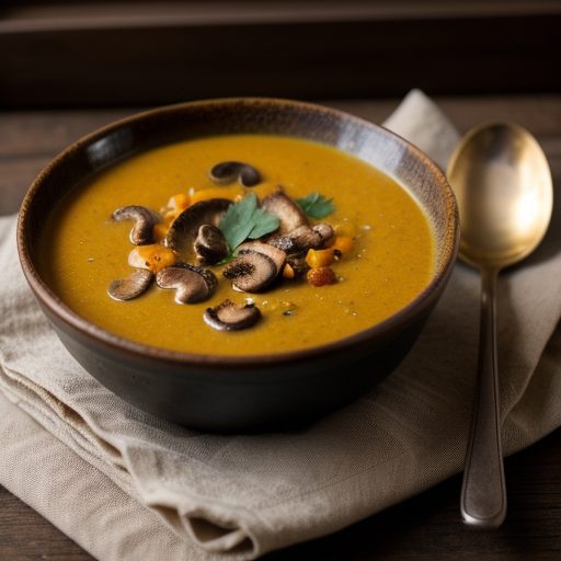 Curried Squash & Mushroom Soup recipe image