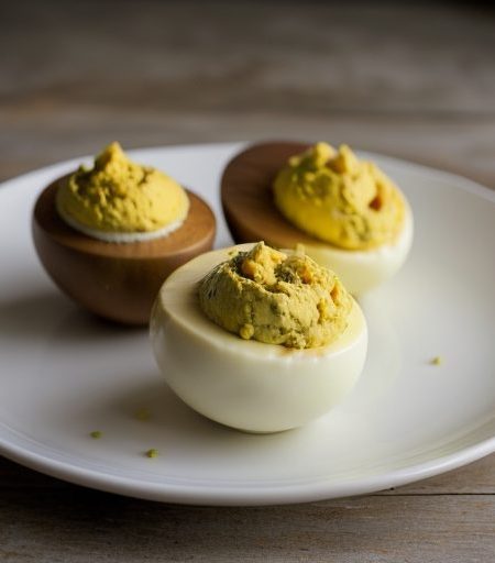Curried Stuffed Eggs recipe image