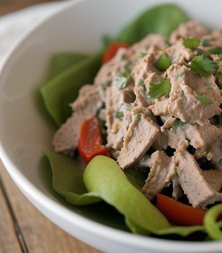 Curried Tuna Salad in Red Pepper recipe image