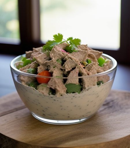Curried Tuna Salad in Red Pepper recipe image