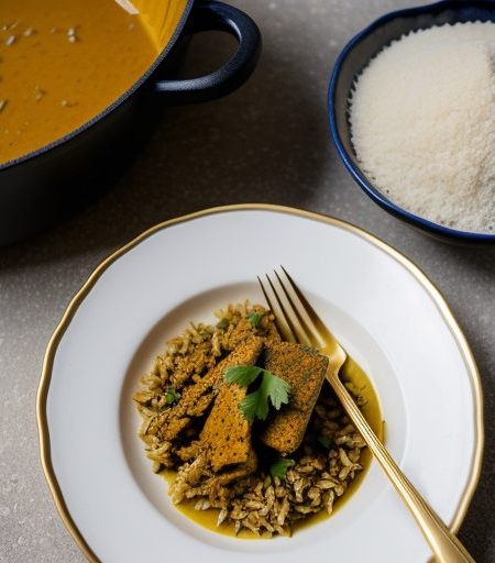 Curried Turkey on Rice recipe image