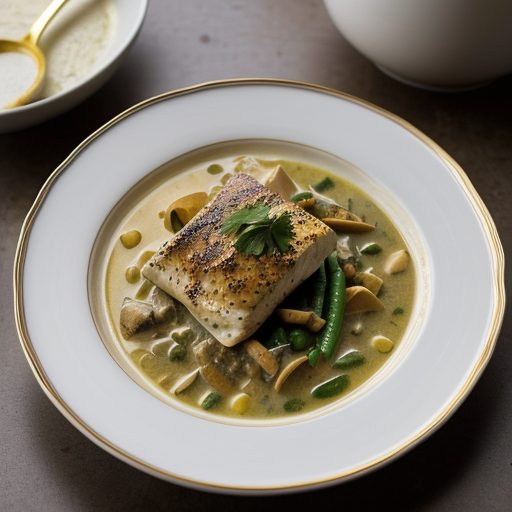 Curry Halibut Stroganoff recipe image