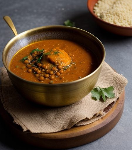 Curry-Laced Tomato-Lentil Broth recipe image