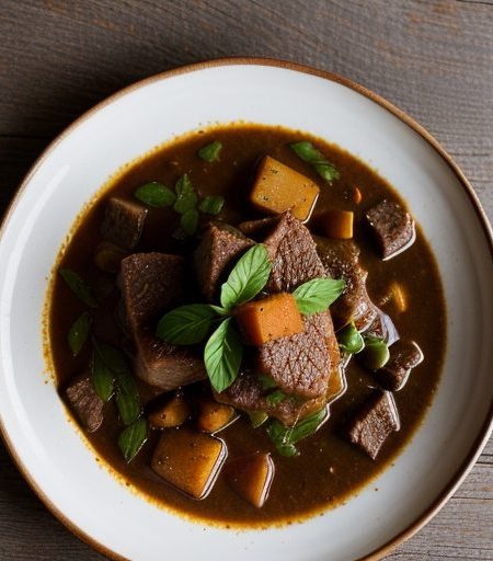 Czech Beef Stew With Gherkins recipe image