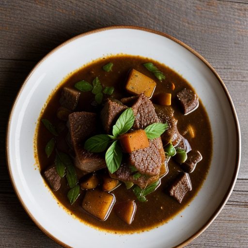 Czech Beef Stew With Gherkins recipe image