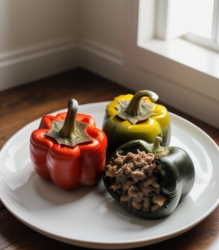 Dairy Stuffed Peppers recipe image
