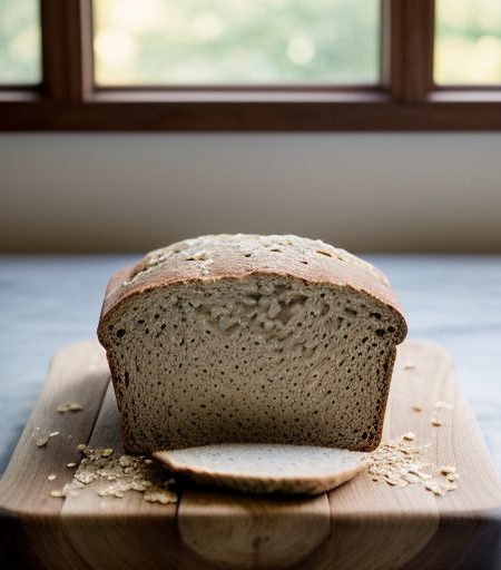Dak's Plain Oat Bran Wheat Bread (Bread Machi recipe image