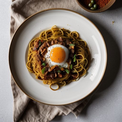 Dale's Eggs in Basic Roman Red Spaghetti Sauc recipe image