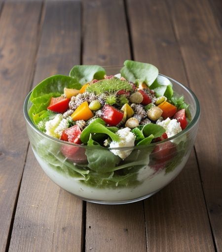Dandelion & Lettuce Salad recipe image